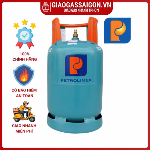 Bình Gas PetroLimex 12kg Van chụp, tay cam
