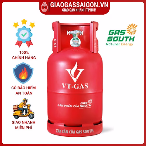 Bình gas VT Gas 12kg màu đỏ