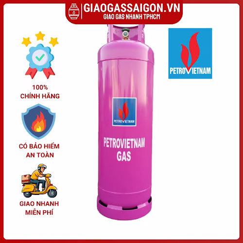 Bình gas Petro VietNam 45kg màu hồng