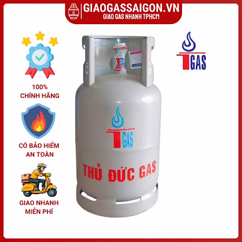 Bình gas Thủ Đức 12kg màu xám