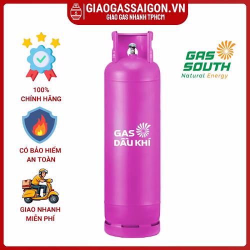 Bình gas dầu khí 45kg màu hồng