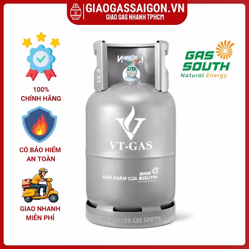 Bình gas VT Gas 12kg màu xám