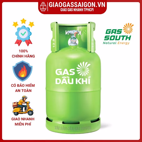 gas dầu khí  mầu xanh lá chuối 12kg