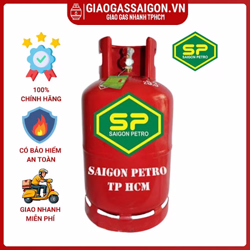 Bình Gas Saigon Petro 12Kg Màu Đỏ
