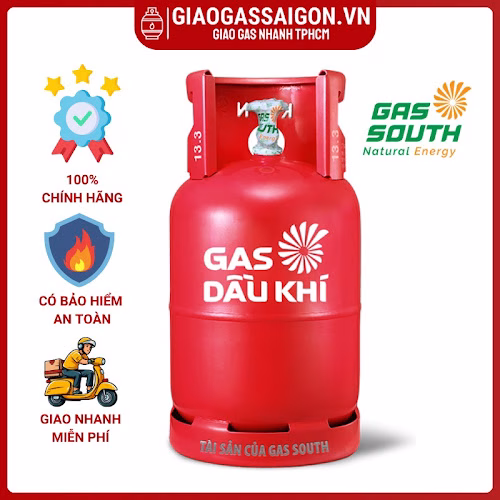 Bình gas dầu khí 12kg màu đỏ