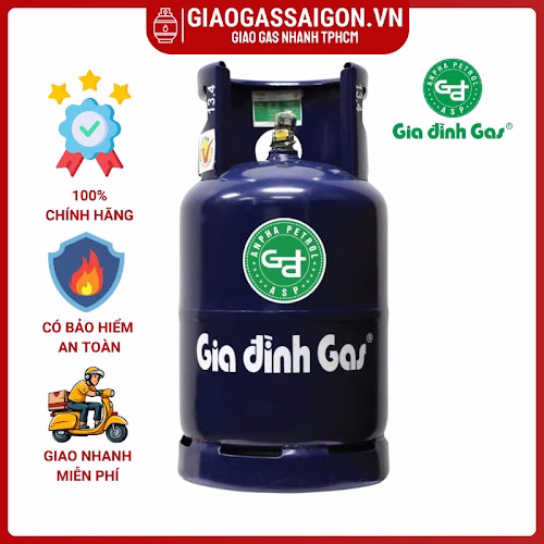 Bình gas Gia đình 12kg màu xanh - GAS BÌNH MINH