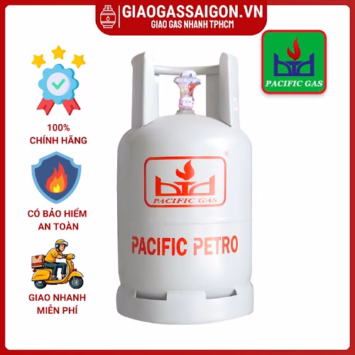 Bình gas Pacific Petro 12kg màu Xám